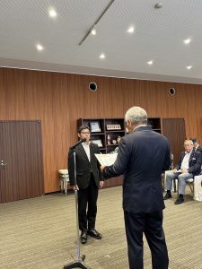 中国市議会議長会表彰をいただきました