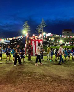 中楢津盆踊り大会へ